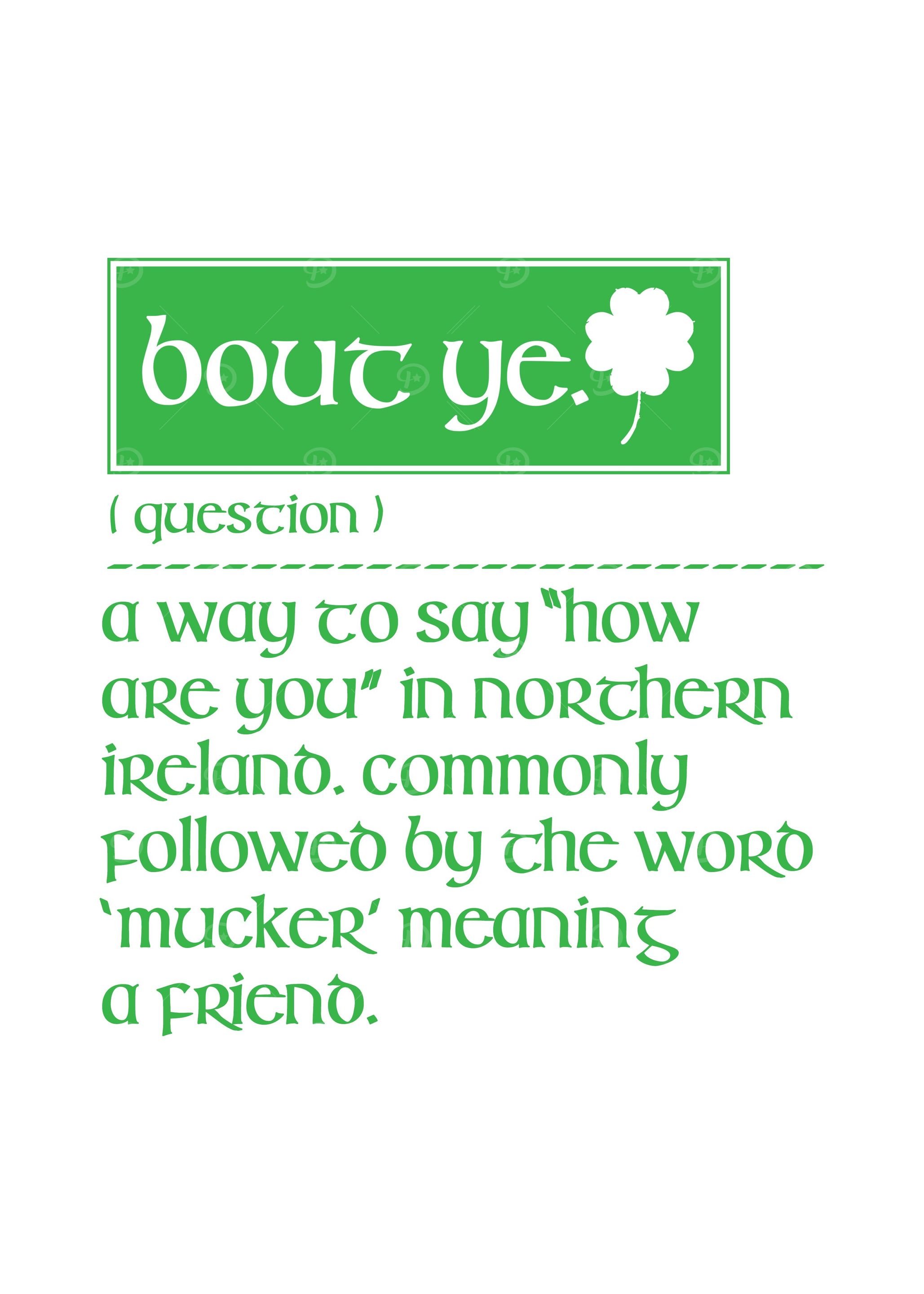 Bout Ye Irish Wall Art