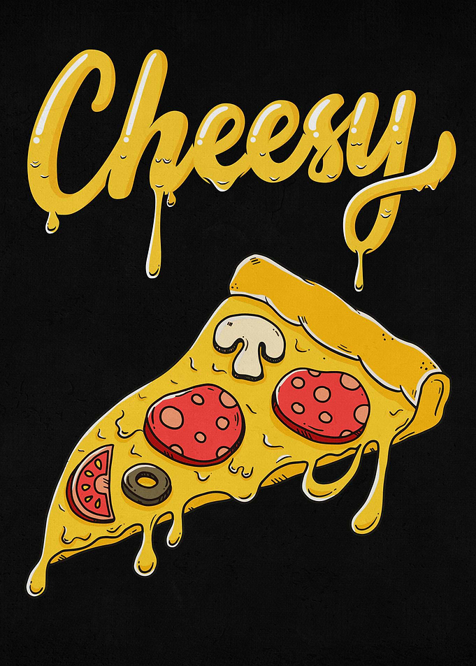 Cheesy Pizza Slice Drip