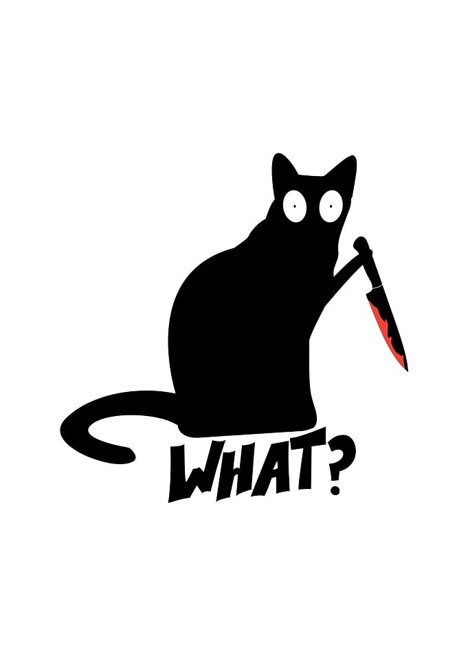 What Cat Holding A Knife