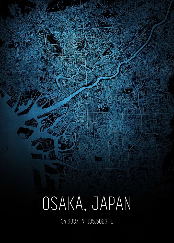 Osaka City Map