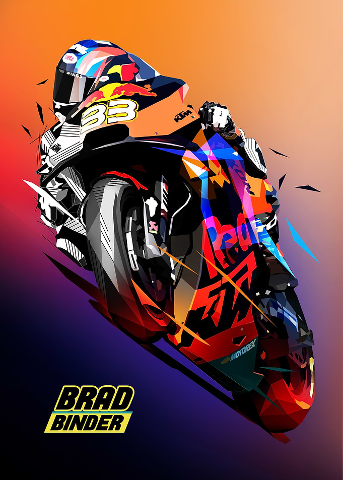 Brad Binder Low Poly