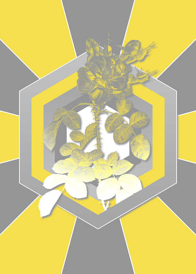 Vintage Flowers in Yellow