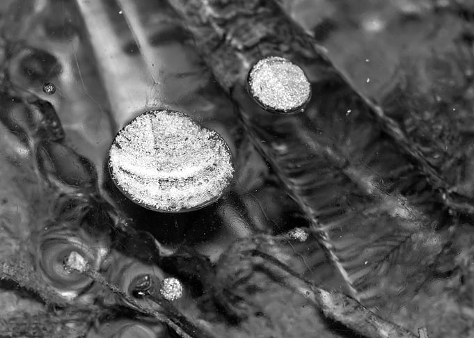 Abstract ice patterns