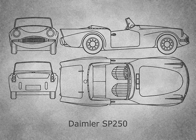 Daimler SP250 gray old