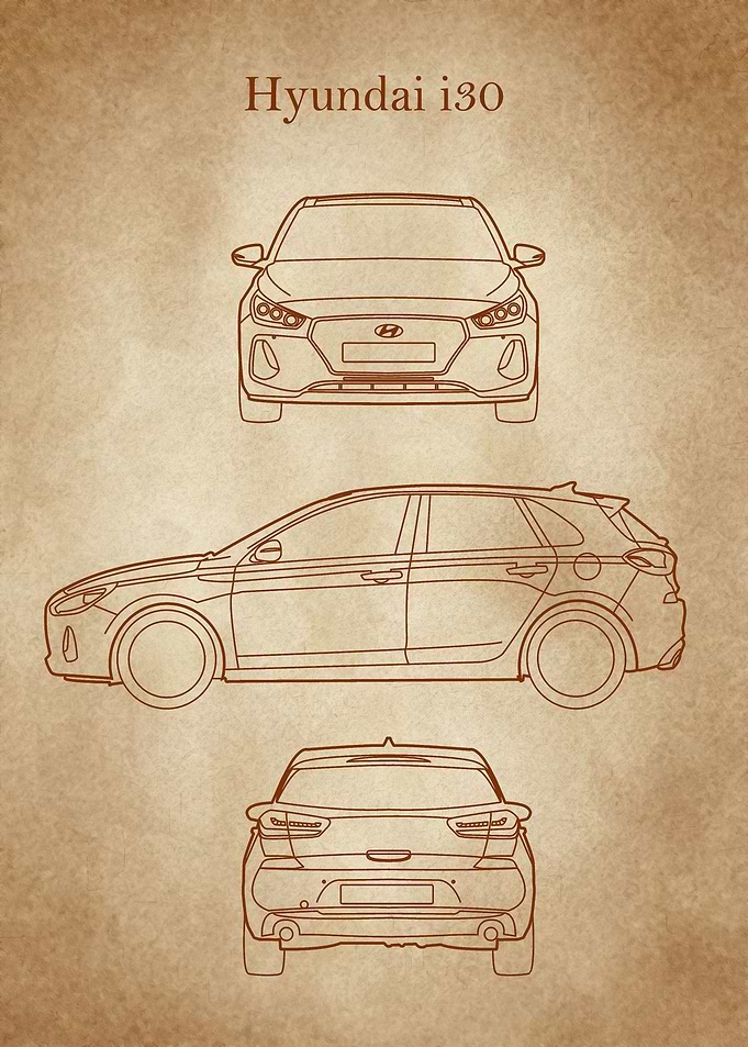 Hyundai i30 Blueprint old