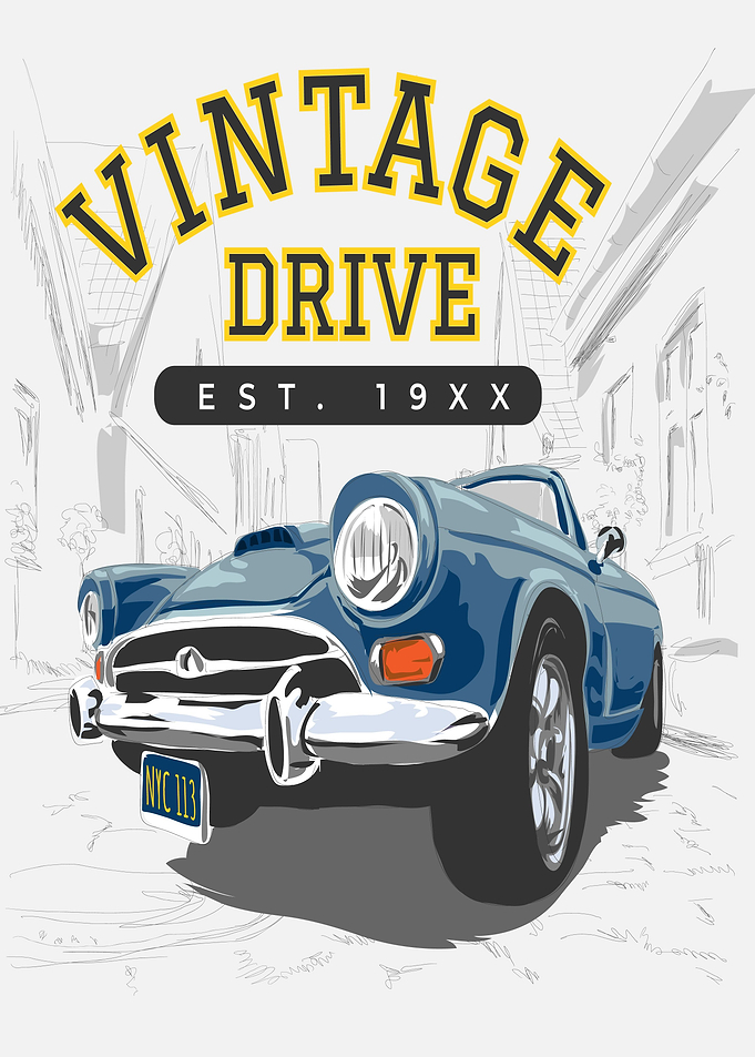 vintage car city