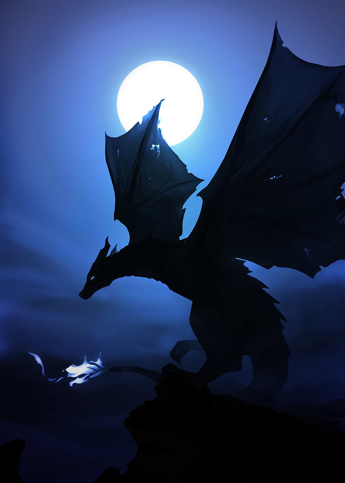 Sapphire dragon blue