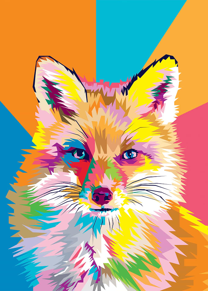 Colorful Fox