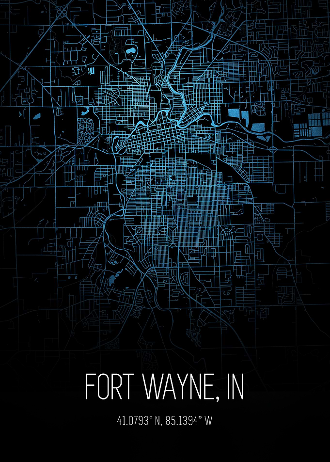 Fort Wayne City Map