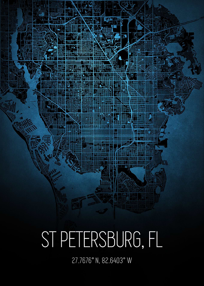 St Petersburg Florida Map
