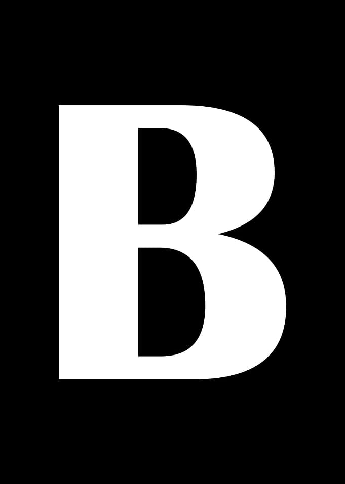 Alphabet letter B