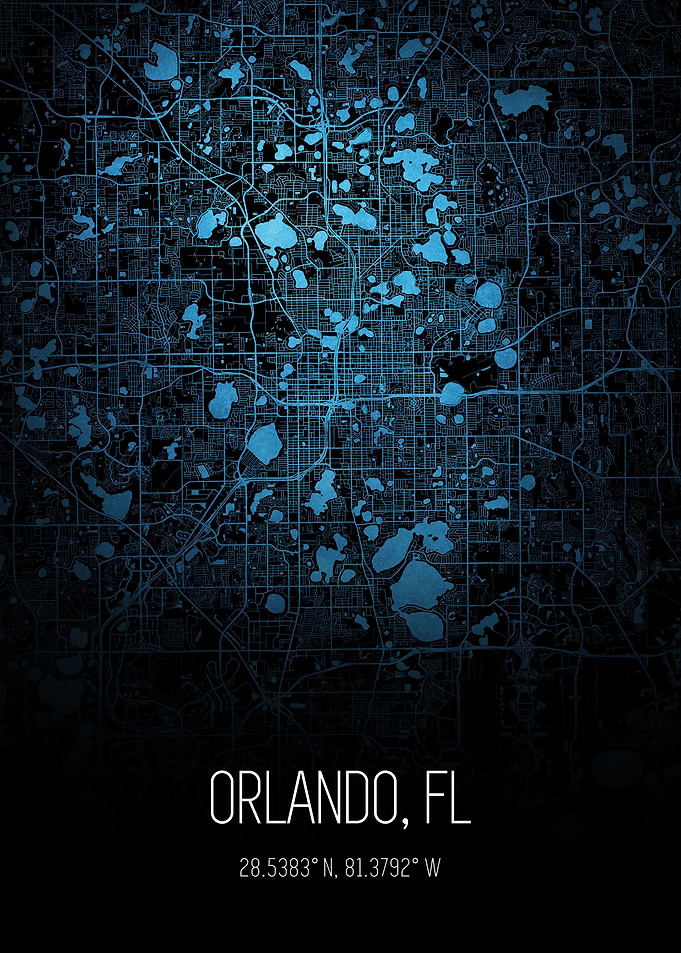 Orland Florida Map