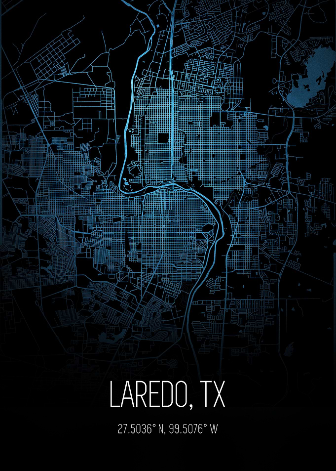 Laredo Texas City Map