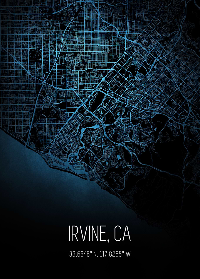 Irvina California Map