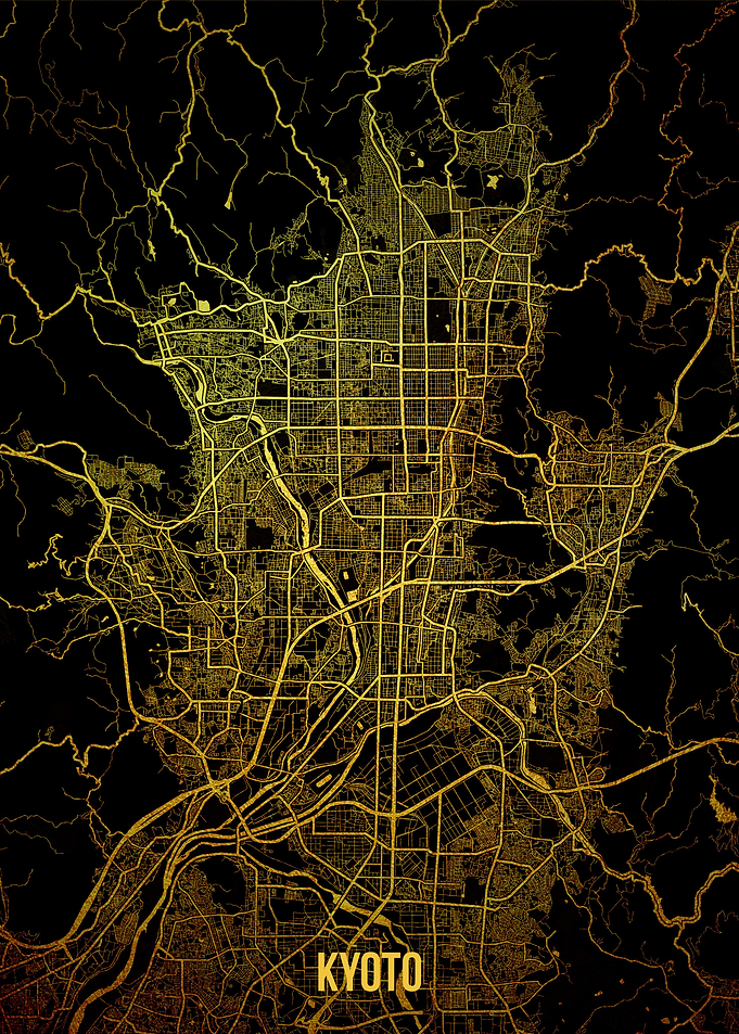 Kyoto gold map