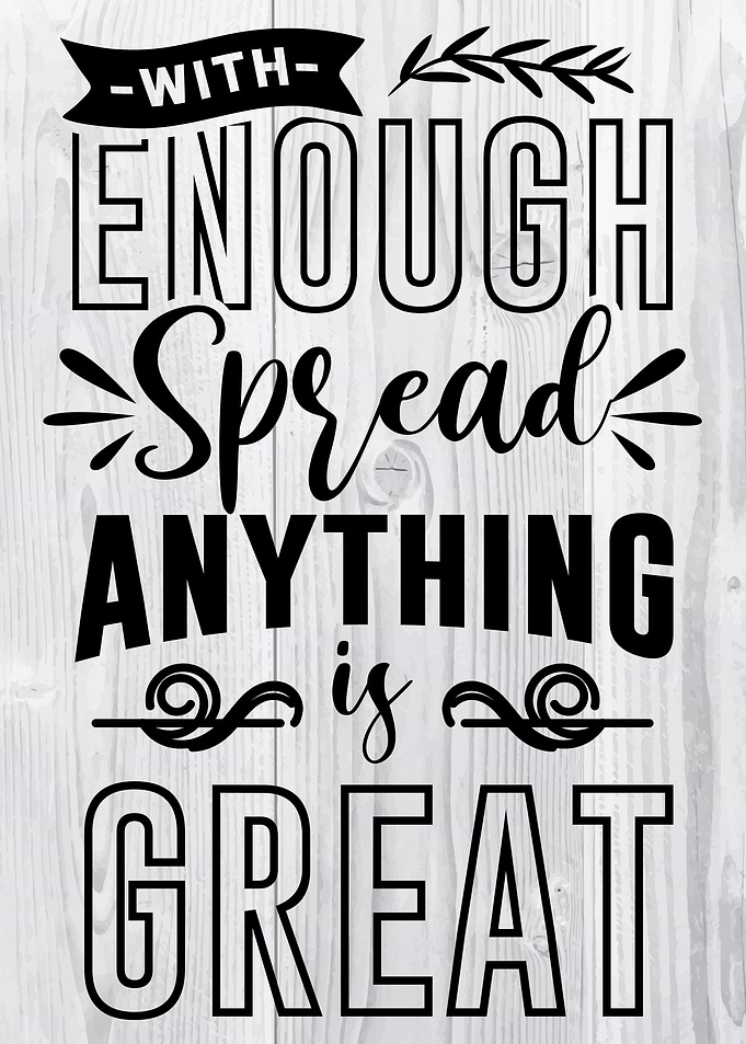 Cooking lettering quotes