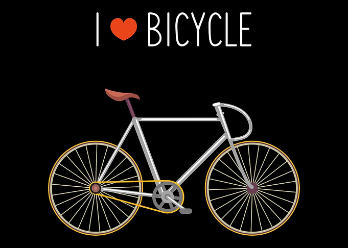 Bicycle mountain bike road