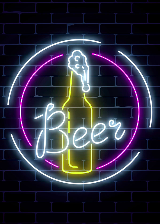 Beer Neon Retro Vintage
