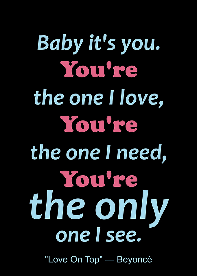 Baby its you Youre