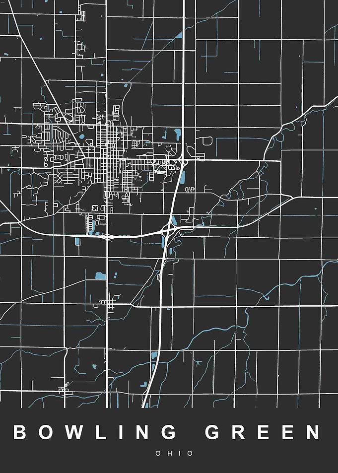 BOWLING GREEN map OHIO