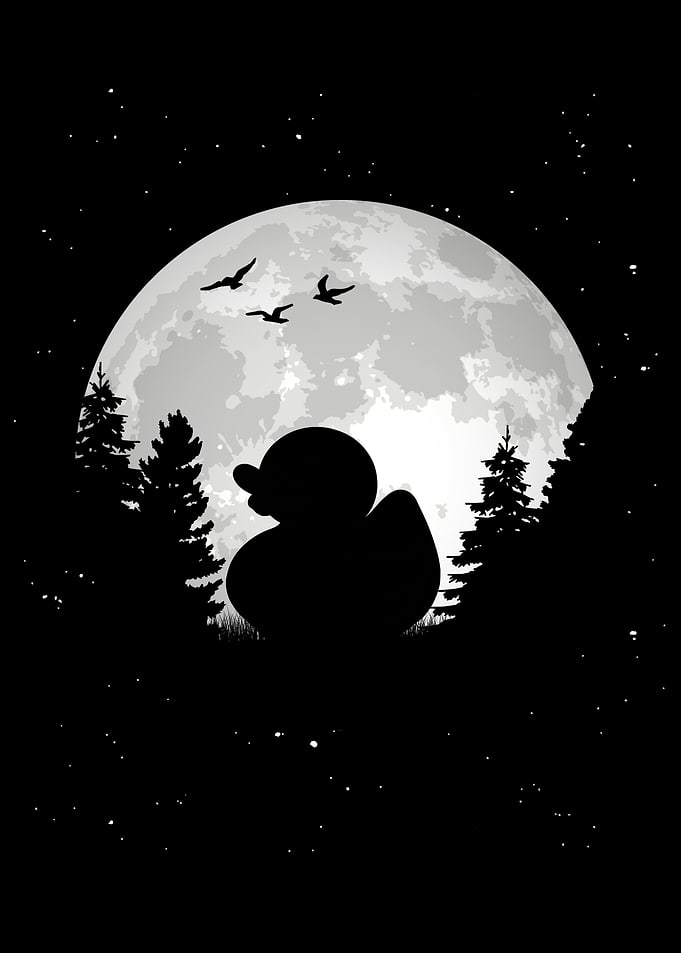 Badeente Mond Gummiente