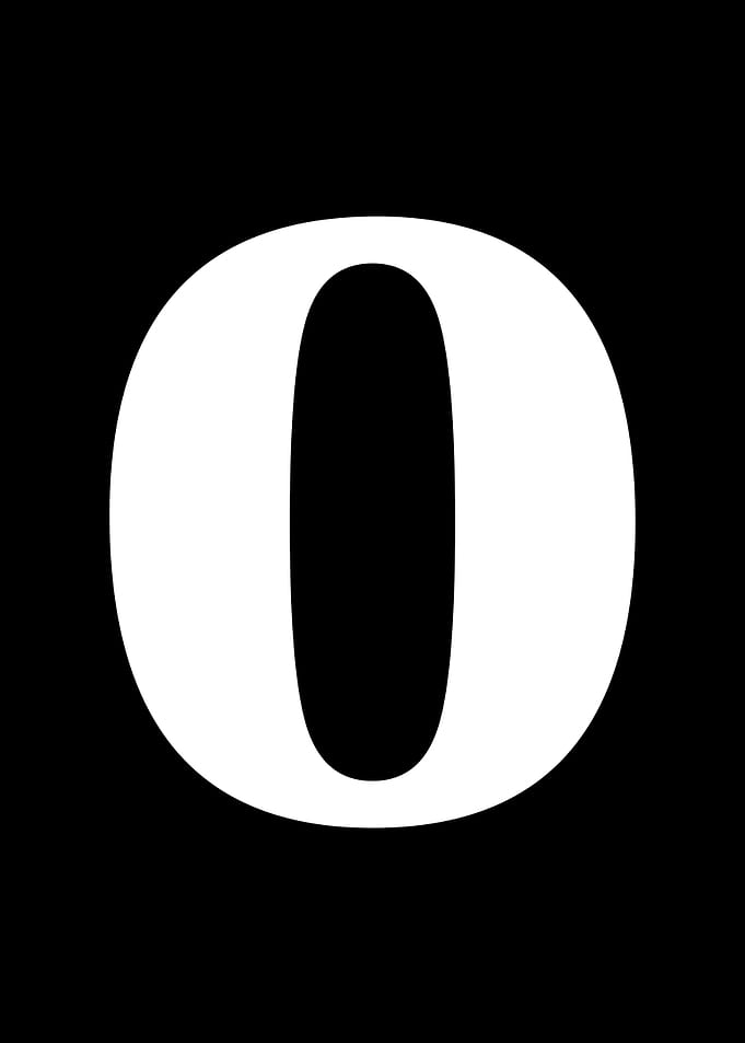 Alphabet letter O