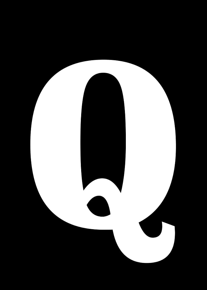 Alphabet letter Q