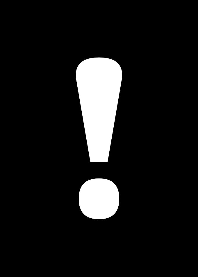 Alphabet exclamation point