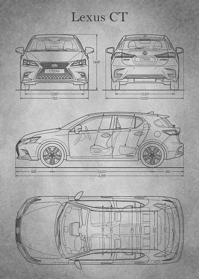 Lexus CT 2019 gray old