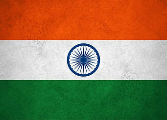 Flag of India on Wall