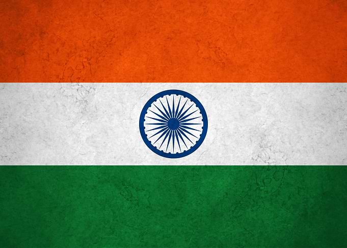 Flag of India on Wall