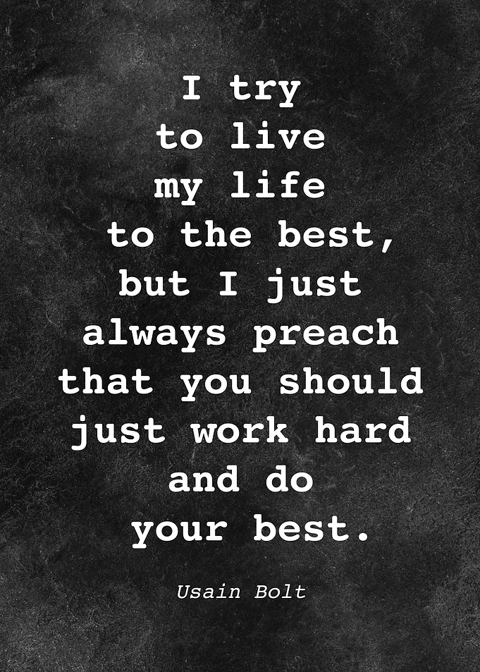 Usain Bolt Quote D021