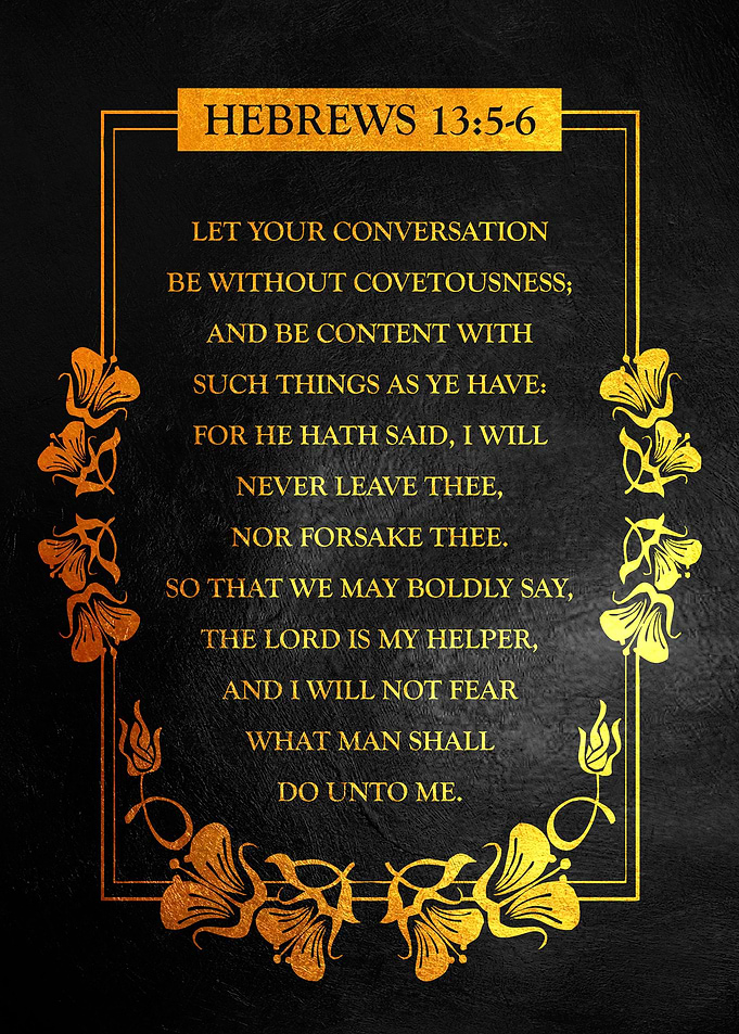 Hebrews 13 5 6