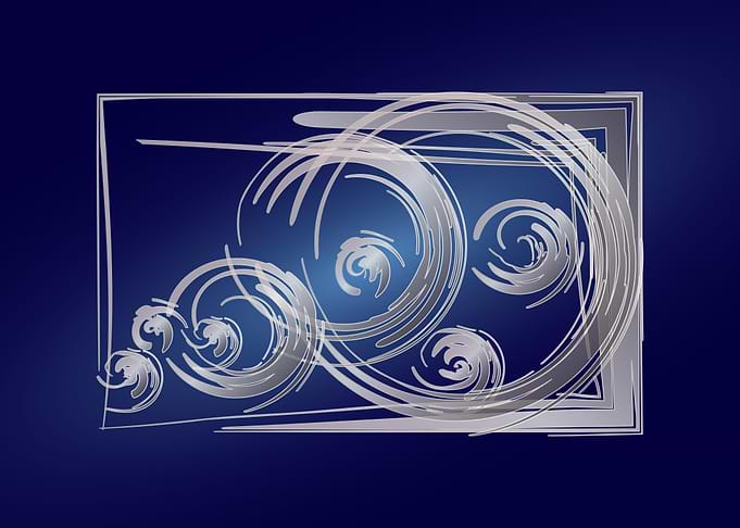 Scattered Fibonacci circle