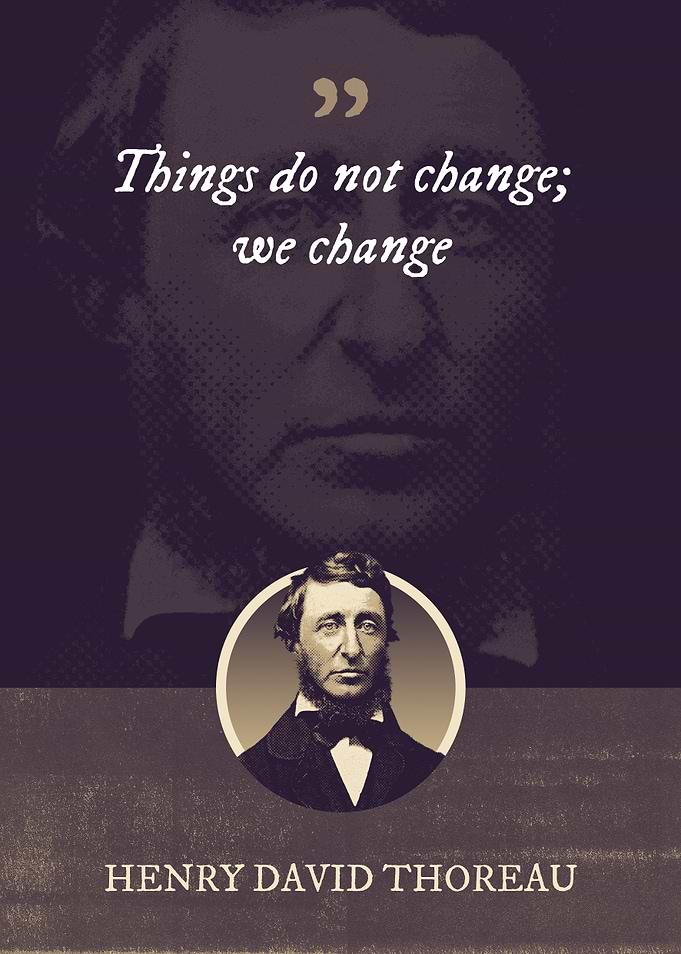 Things do not change we