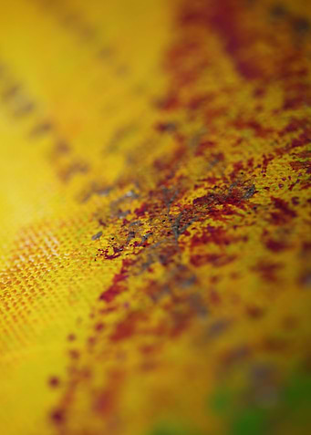 Colorful paint in canvas