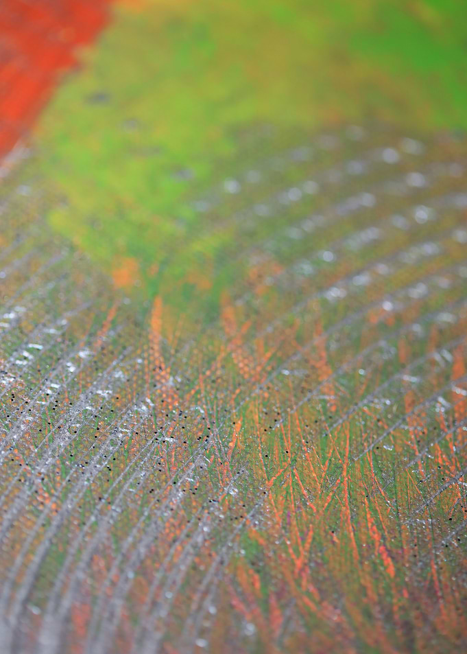 Colorful paint in canvas