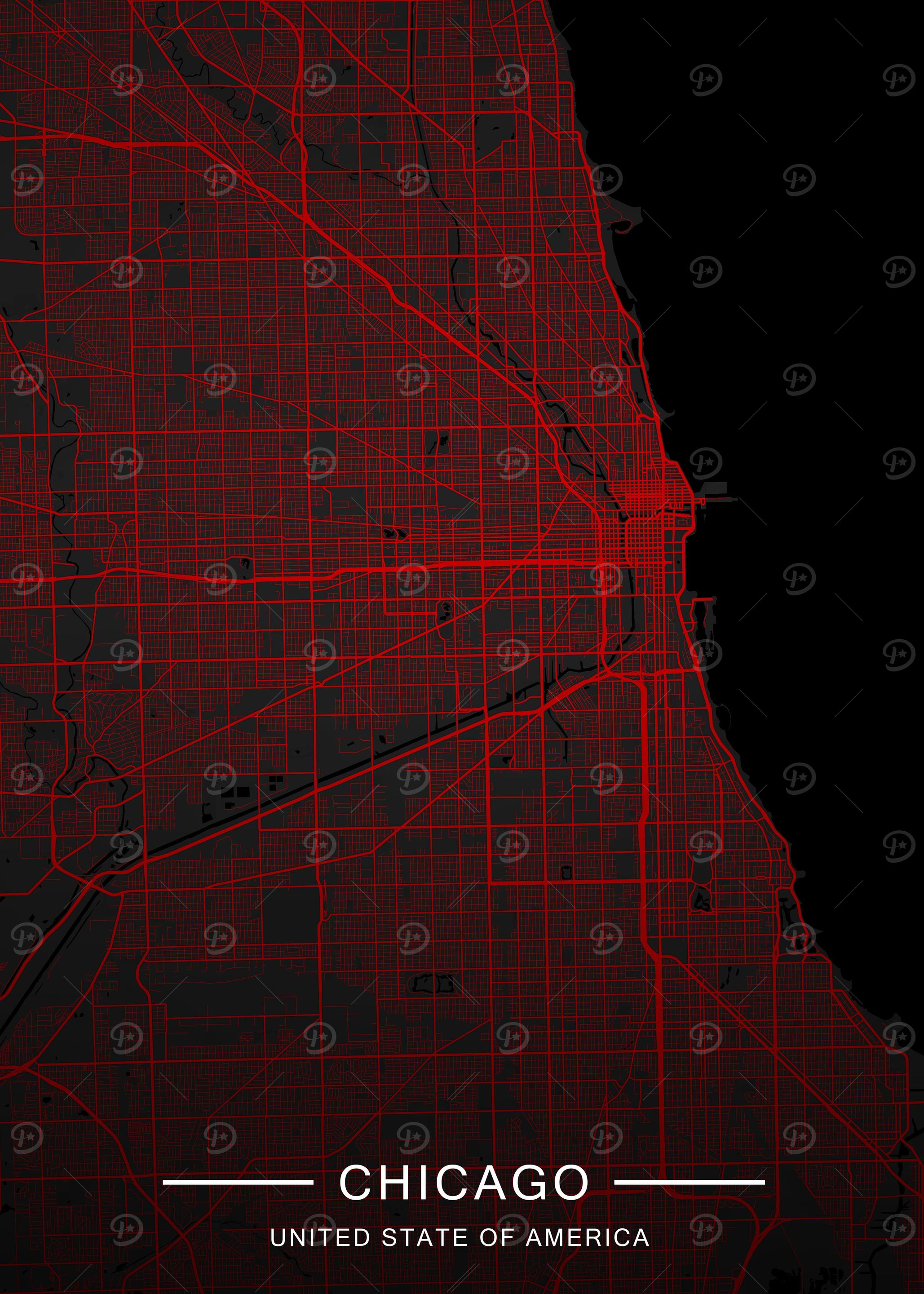 City Map Of Chicago