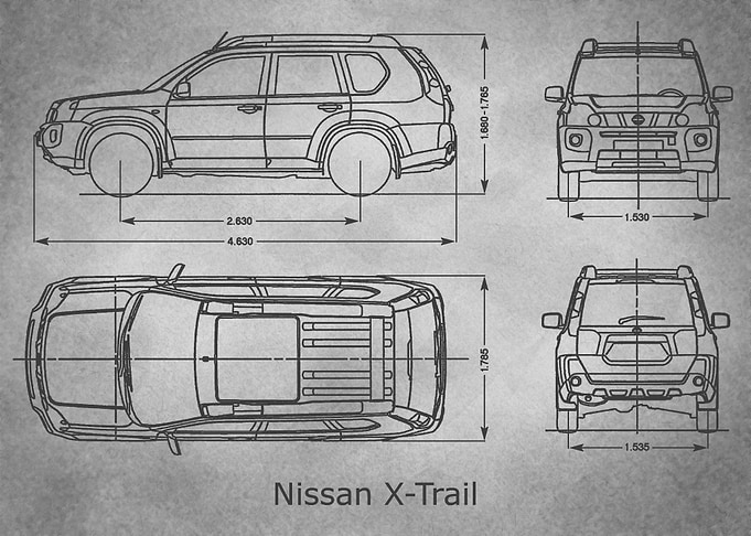 Nissan XTrail 2007 gray