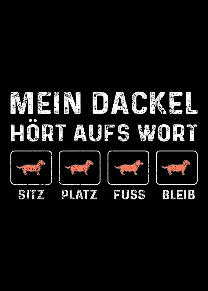 Dachshund Hrt Aufs Wort S