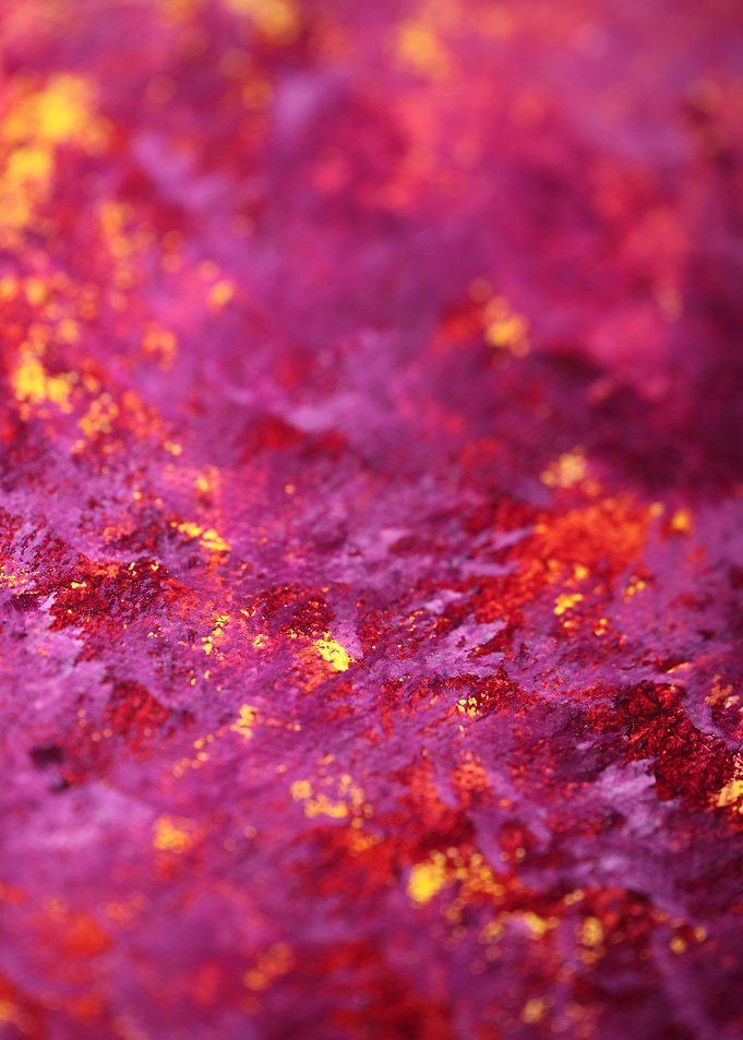 Colorful paint in canvas