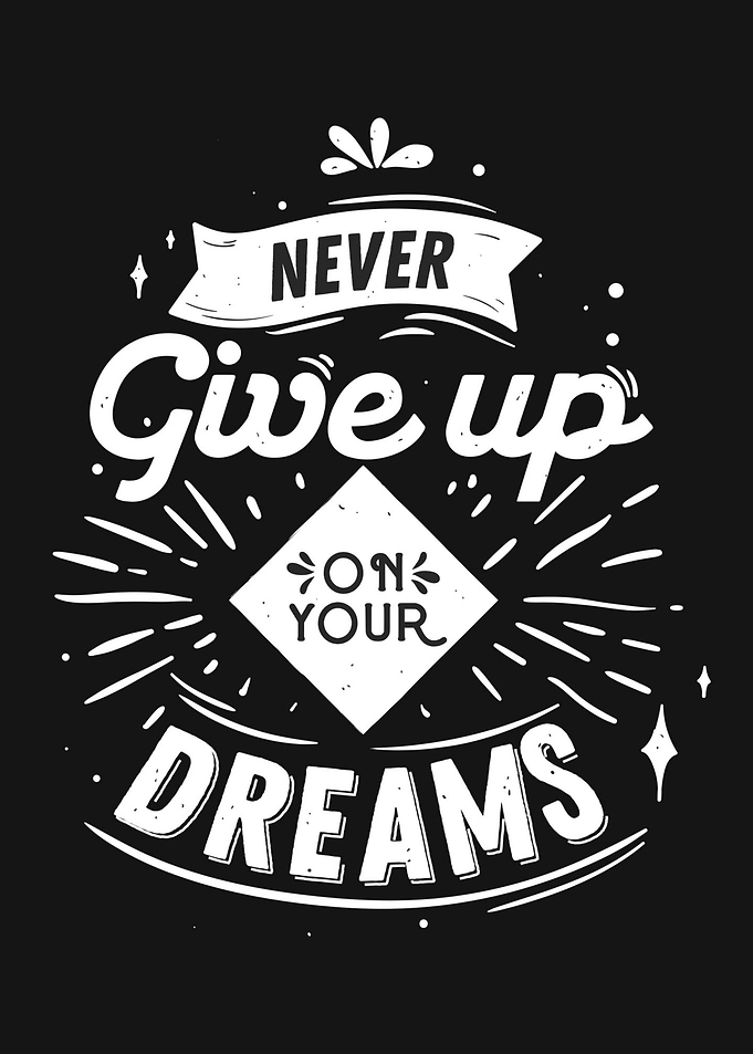 Never give up