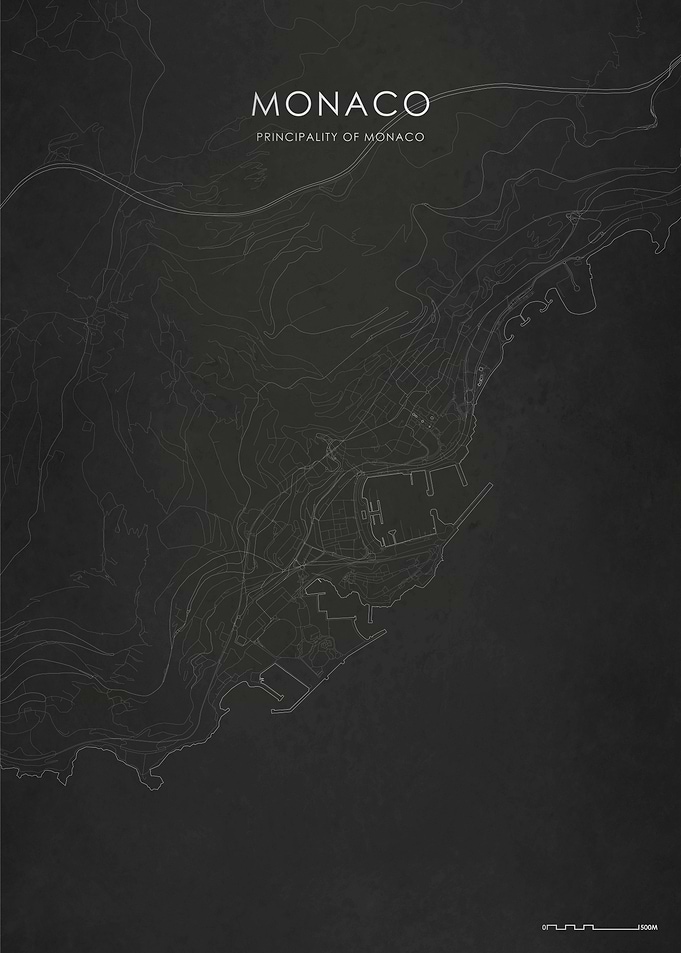 Silver Monaco City Map