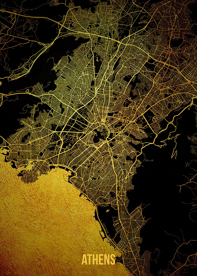 Athens gold map