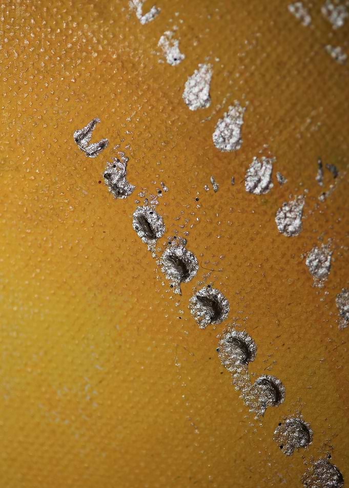 Colorful paint in canvas