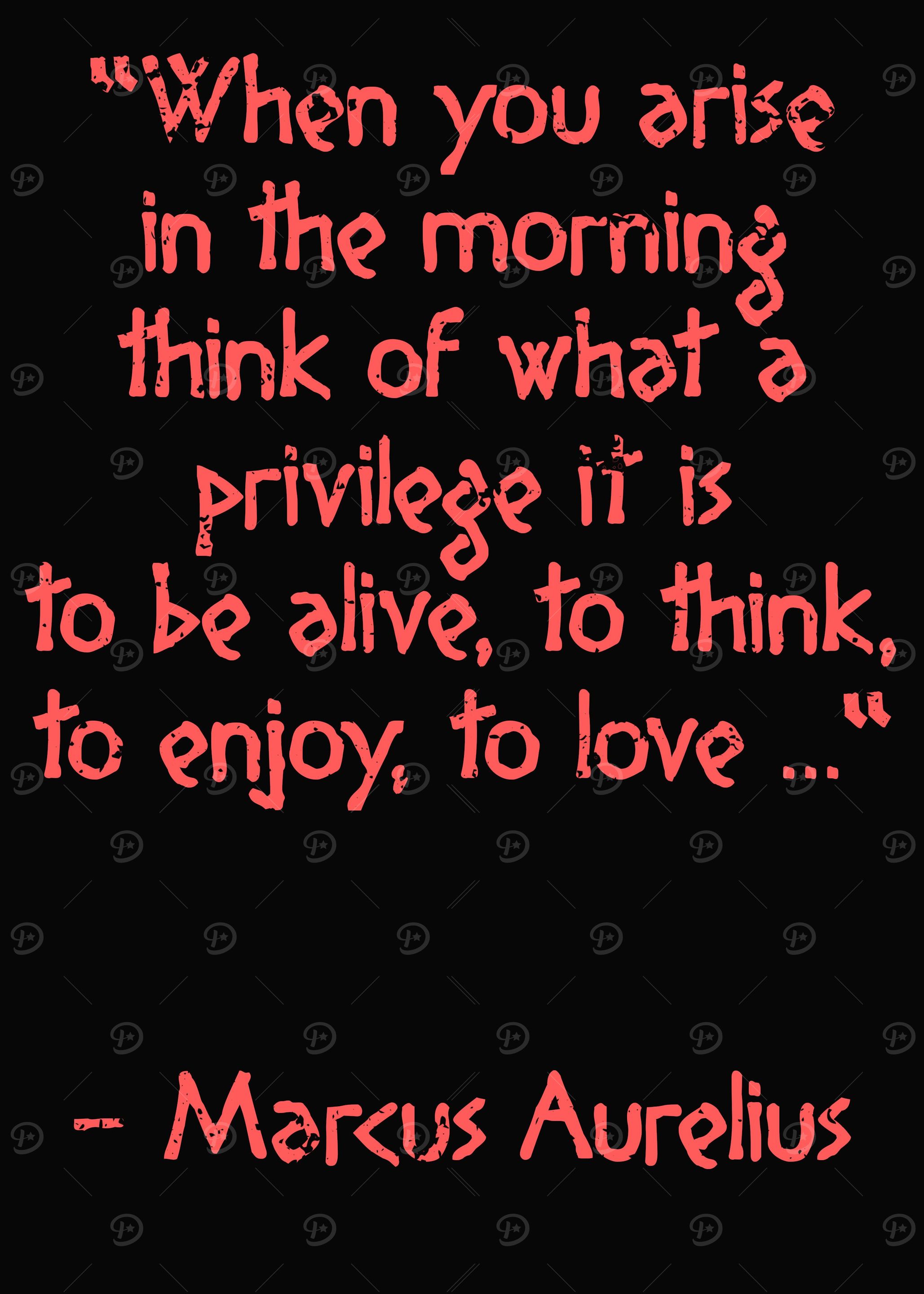 Marcus Aurelius Morning
