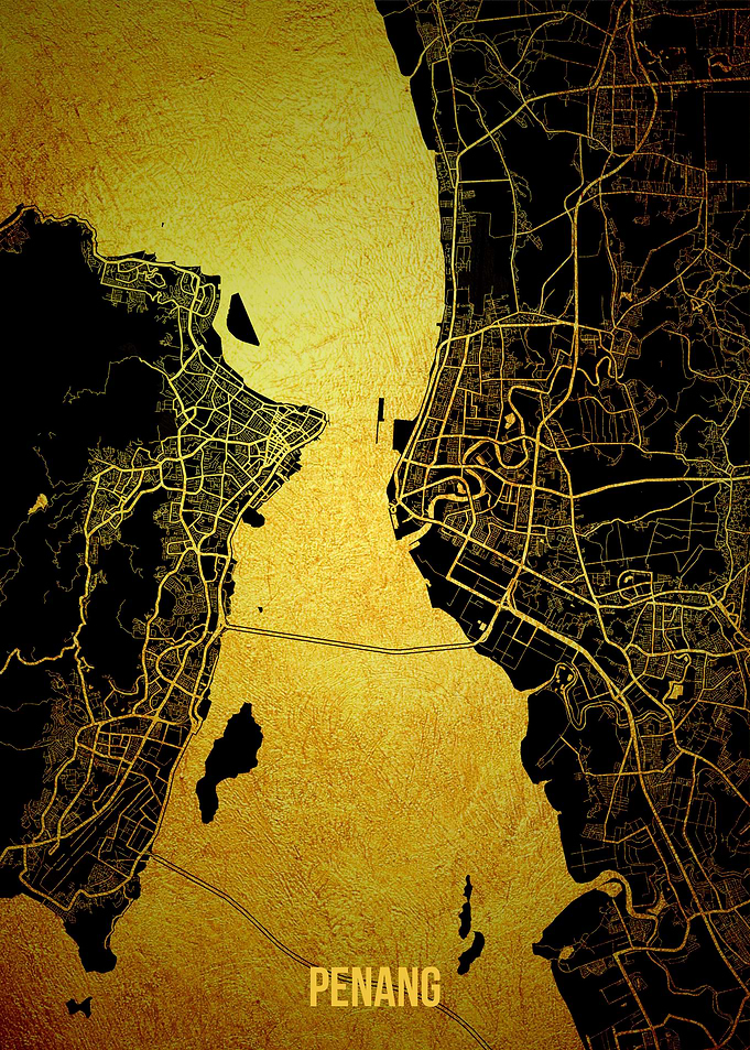Penang gold map