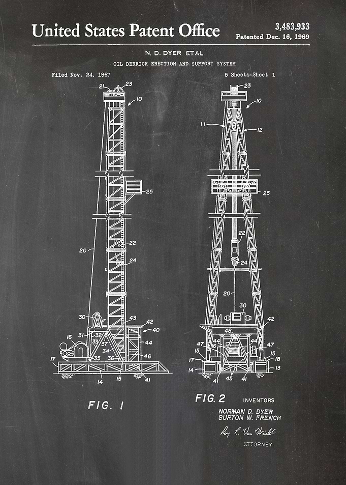 35 Oil Derrick Patent