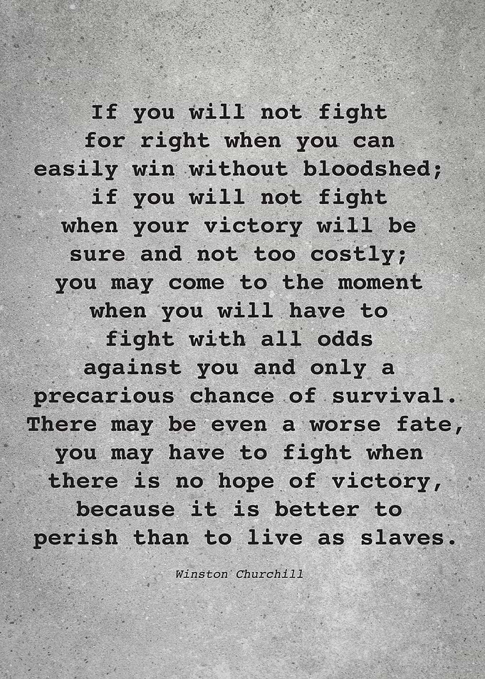 W Churchill Quote L018
