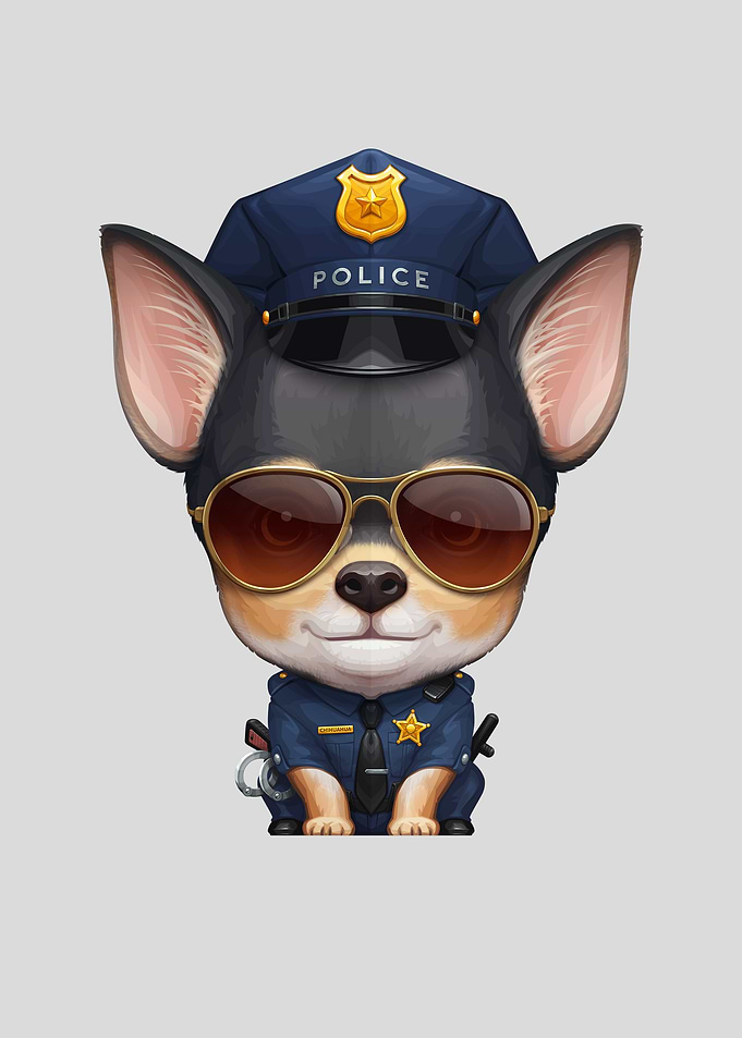Chihuahua Police Officer